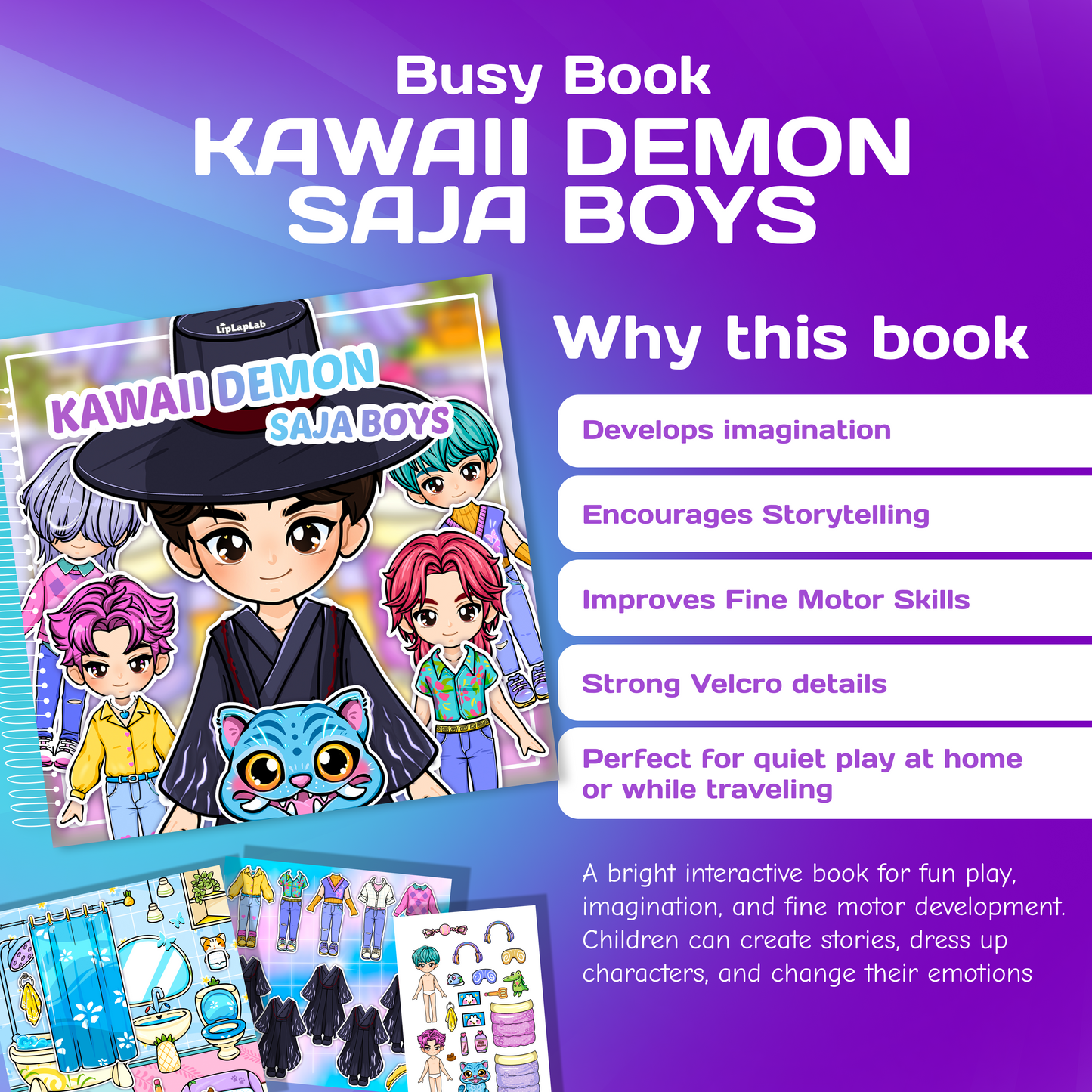 Doll House Play Book (5 Cute Boys)