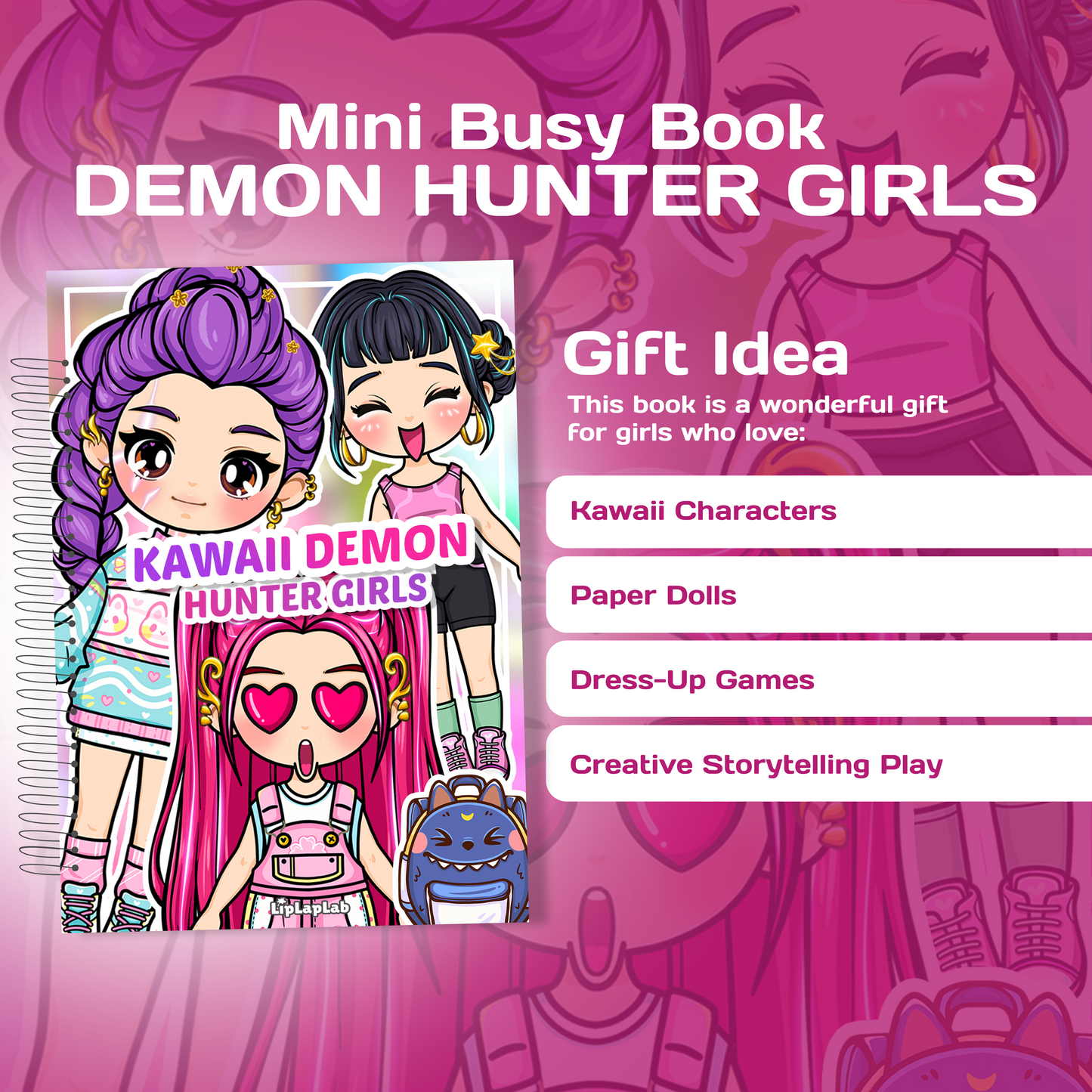 Dress Up Play Book (3 Cute Girls)