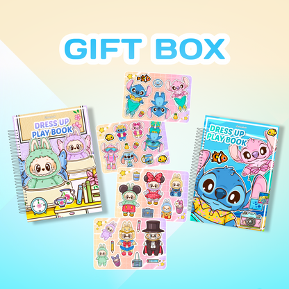 Puppenhaus-Geschenkbox (Mini-Bücher) – Mädchen & Jungen