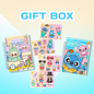 Puppenhaus-Geschenkbox (Mini-Bücher) – Mädchen & Jungen