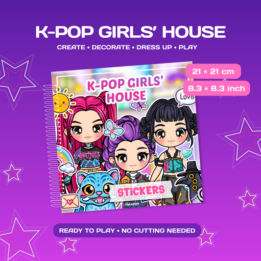K-Pop Girls DIY Busy Book Kit | Create Your Own Interactive Doll House
