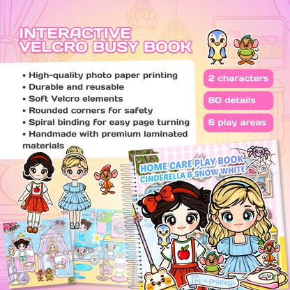 Libro gioco la casa delle bambole (3 simpatiche bambine)