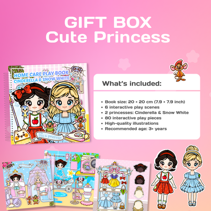 Cute Princess Gift Box | Interactive Dress-Up Play Set