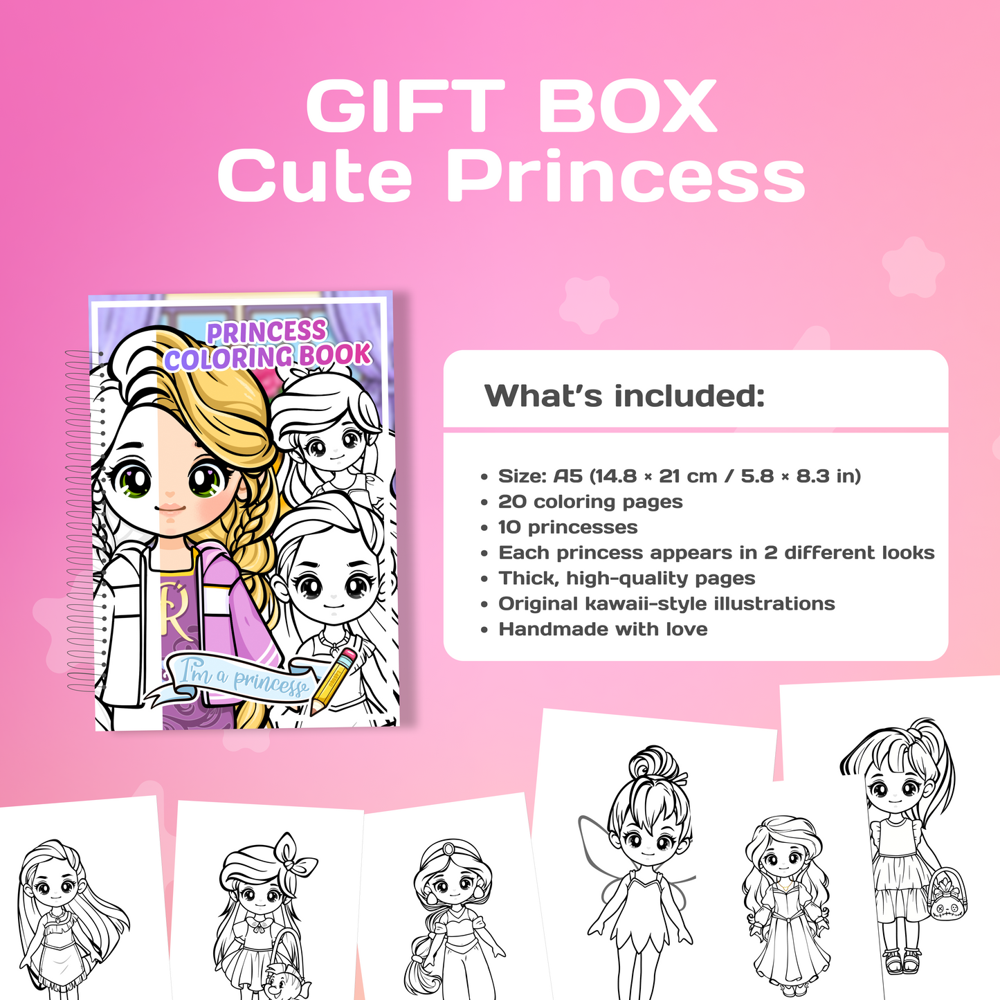 Cute Princess Gift Box | Interactive Dress-Up Play Set