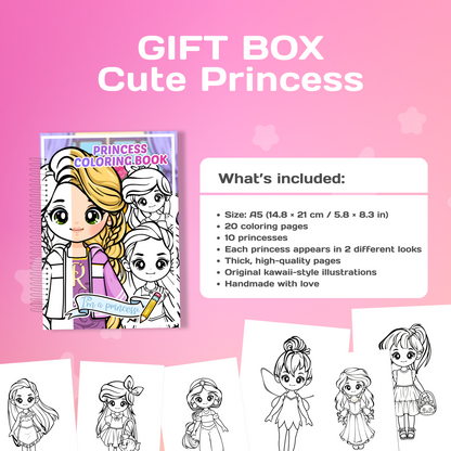 Cute Princess Gift Box | Interactive Dress-Up Play Set