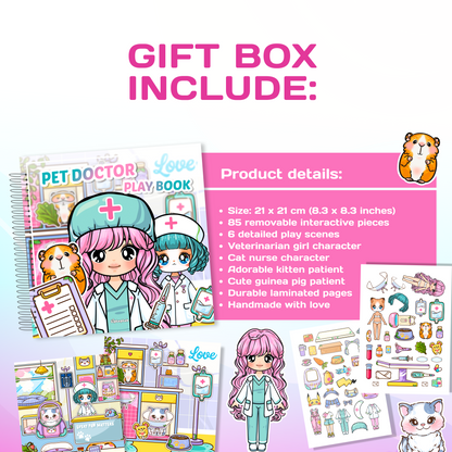 Puppenhaus-Geschenkbox (Mini-Bücher) – Mädchen & Jungen