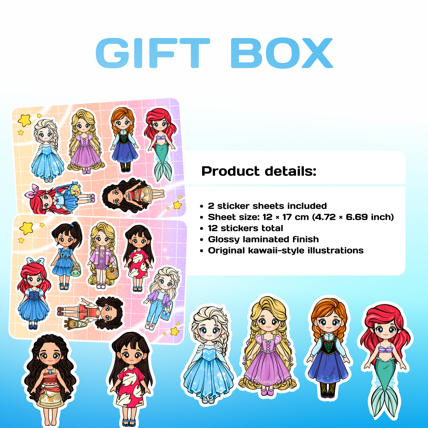 Puppenhaus-Geschenkbox (Mini-Bücher) – Mädchen & Jungen