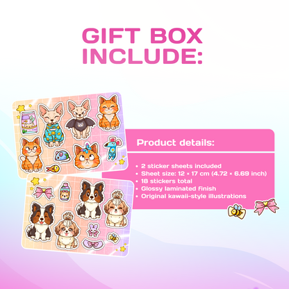 Puppenhaus-Geschenkbox (Mini-Bücher) – Mädchen & Jungen
