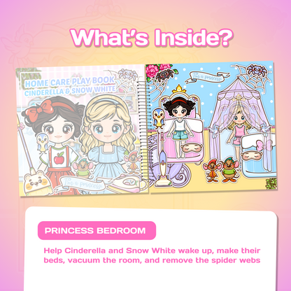 Libro gioco la casa delle bambole (3 simpatiche bambine)