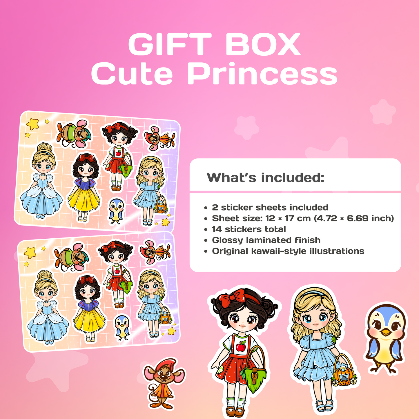 Cute Princess Gift Box | Interactive Dress-Up Play Set