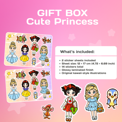 Cute Princess Gift Box | Interactive Dress-Up Play Set