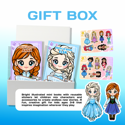 Puppenhaus-Geschenkbox (Mini-Bücher) – Mädchen & Jungen