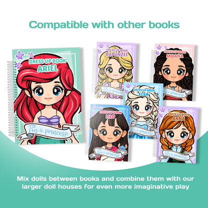 Mini Dress Up Book – Ariel | Interactive Princess Dress Up Toy