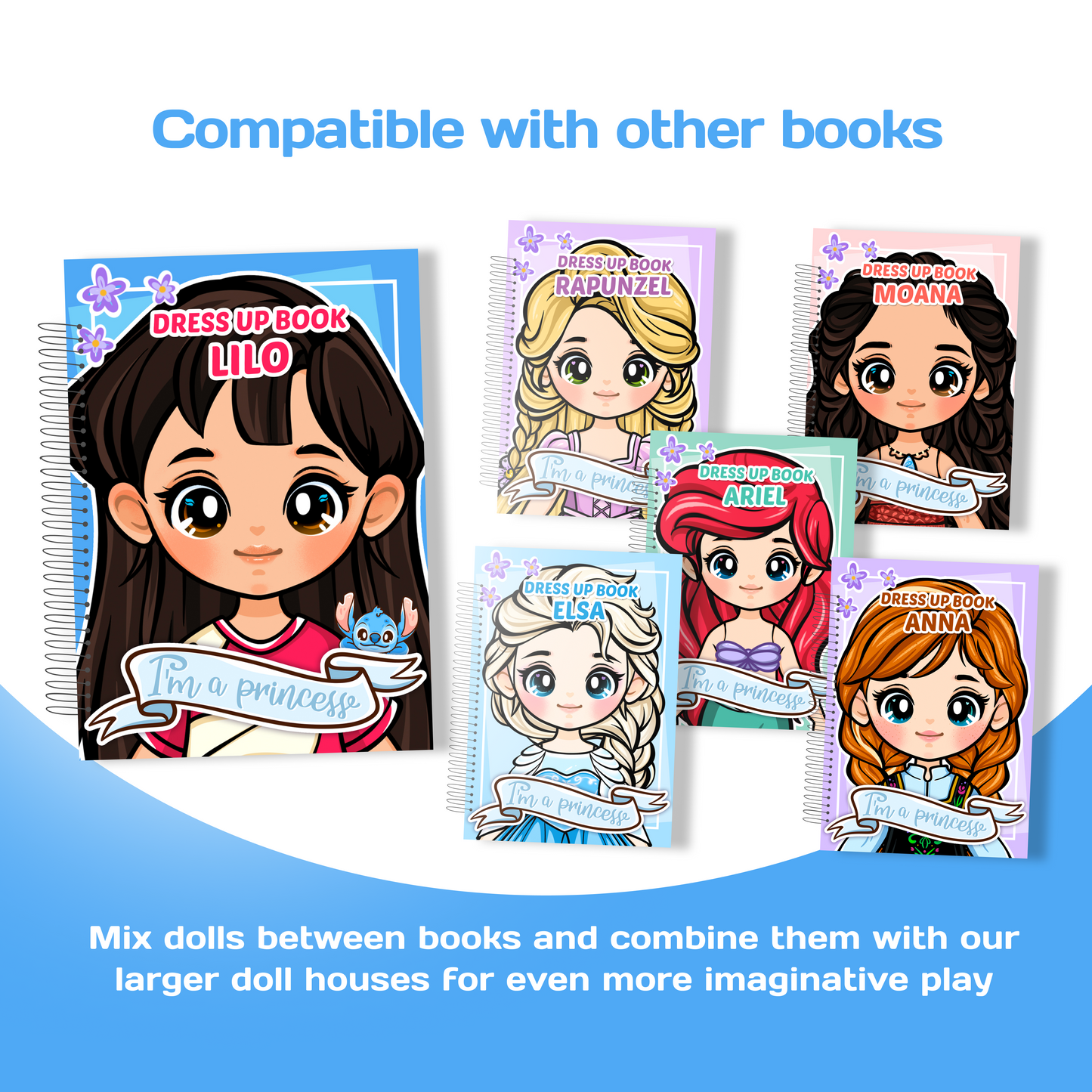 Mini Dress Up Book – Lilo | Interactive Princess Dress Up Toy