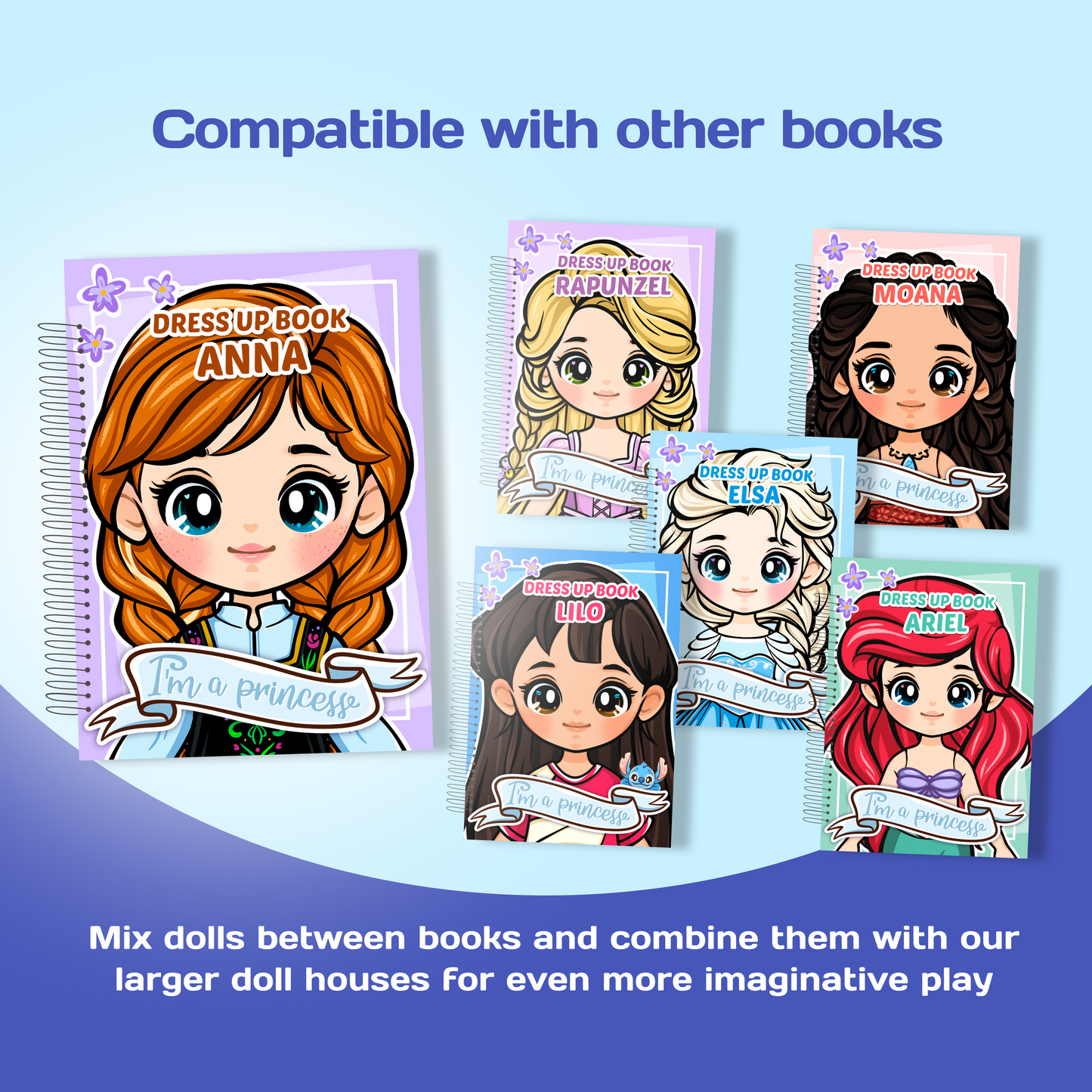 Mini Dress Up Book – Anna | Interactive Princess Dress Up Toy