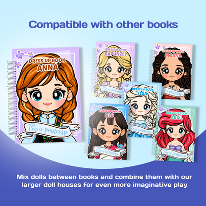 Mini Dress Up Book – Anna | Interactive Princess Dress Up Toy
