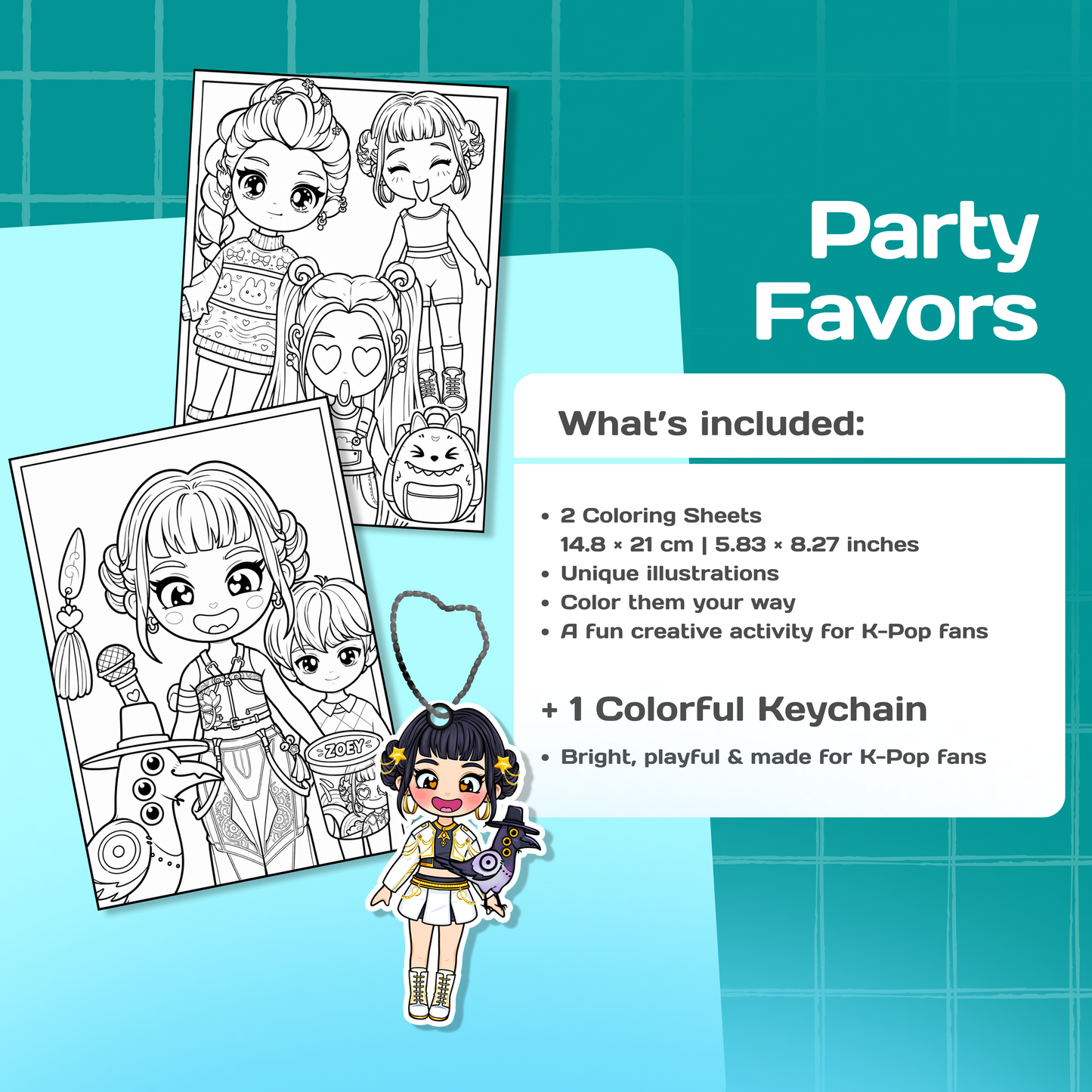 Party Favors & Little Gifts ZOEY| K-Pop Inspired Gift Set