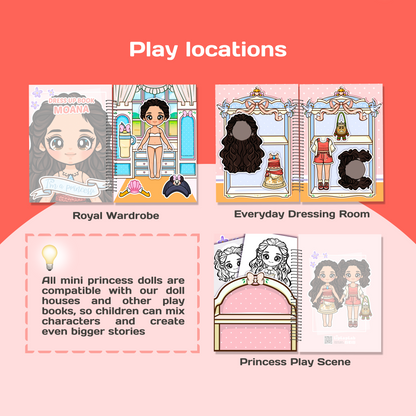 Mini Dress Up Book – Moana | Interactive Princess Dress Up Toy