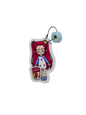 Mini Collectible Character Keychain Mira | Interactive Velcro Bag Charm