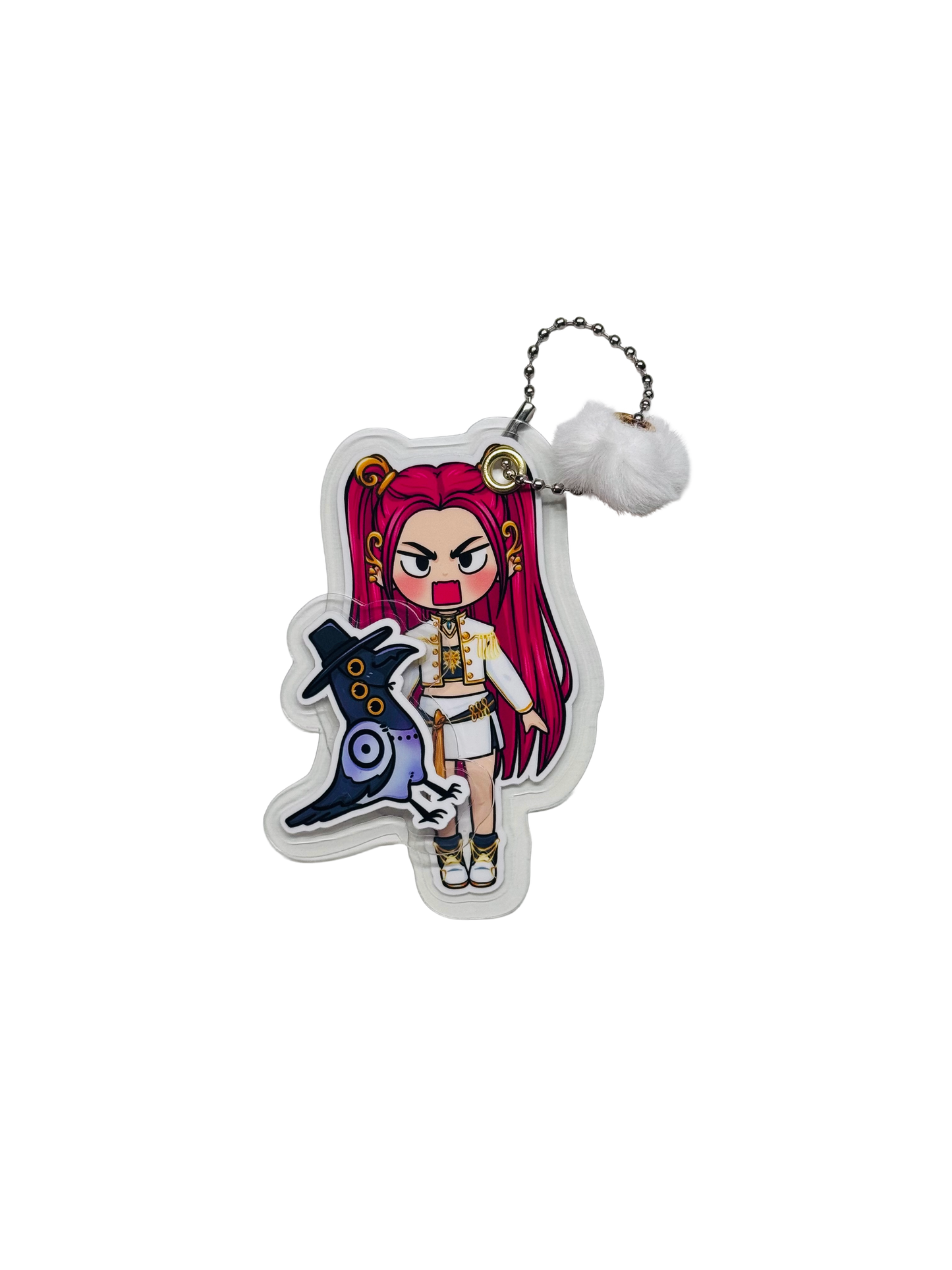 Mini Collectible Character Keychain Mira | Interactive Velcro Bag Charm