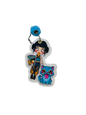 Mini Collectible Character Keychain Zoey | Interactive Velcro Bag Charm