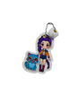 Mini Collectible Character Keychain Rumi | Interactive Velcro Bag Charm