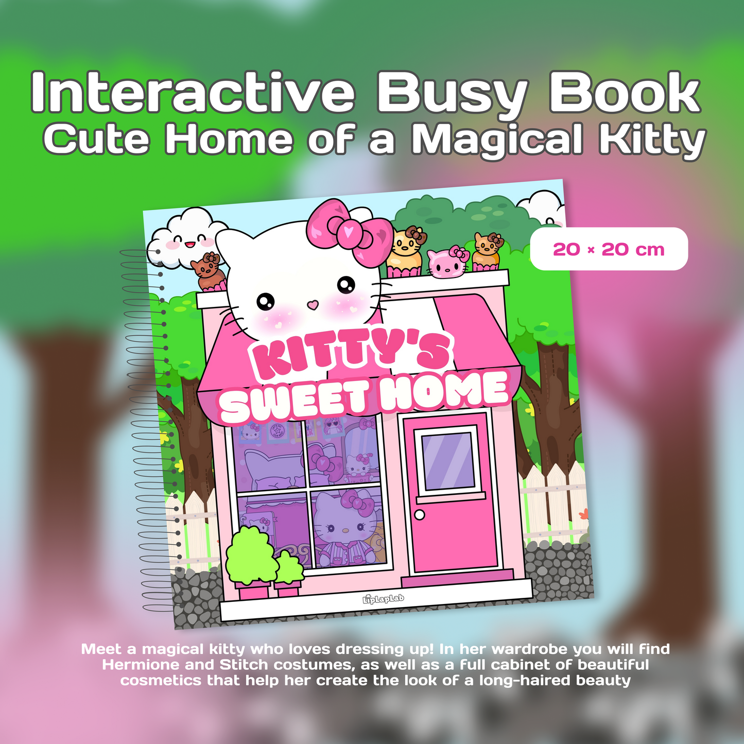 Interactive Doll House Busy Book Hello Kitty