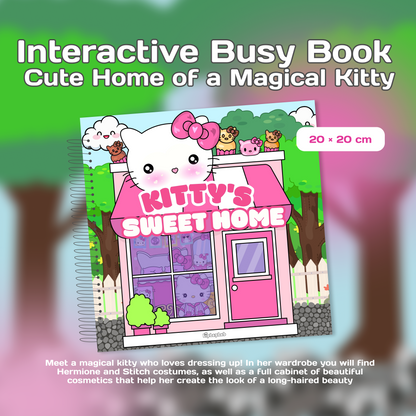 Interactive Doll House Busy Book Hello Kitty