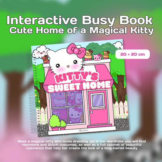 Interactive Doll House Busy Book Hello Kitty