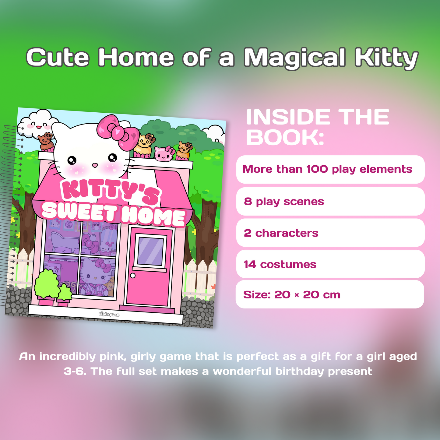 Interactive Doll House Busy Book Hello Kitty