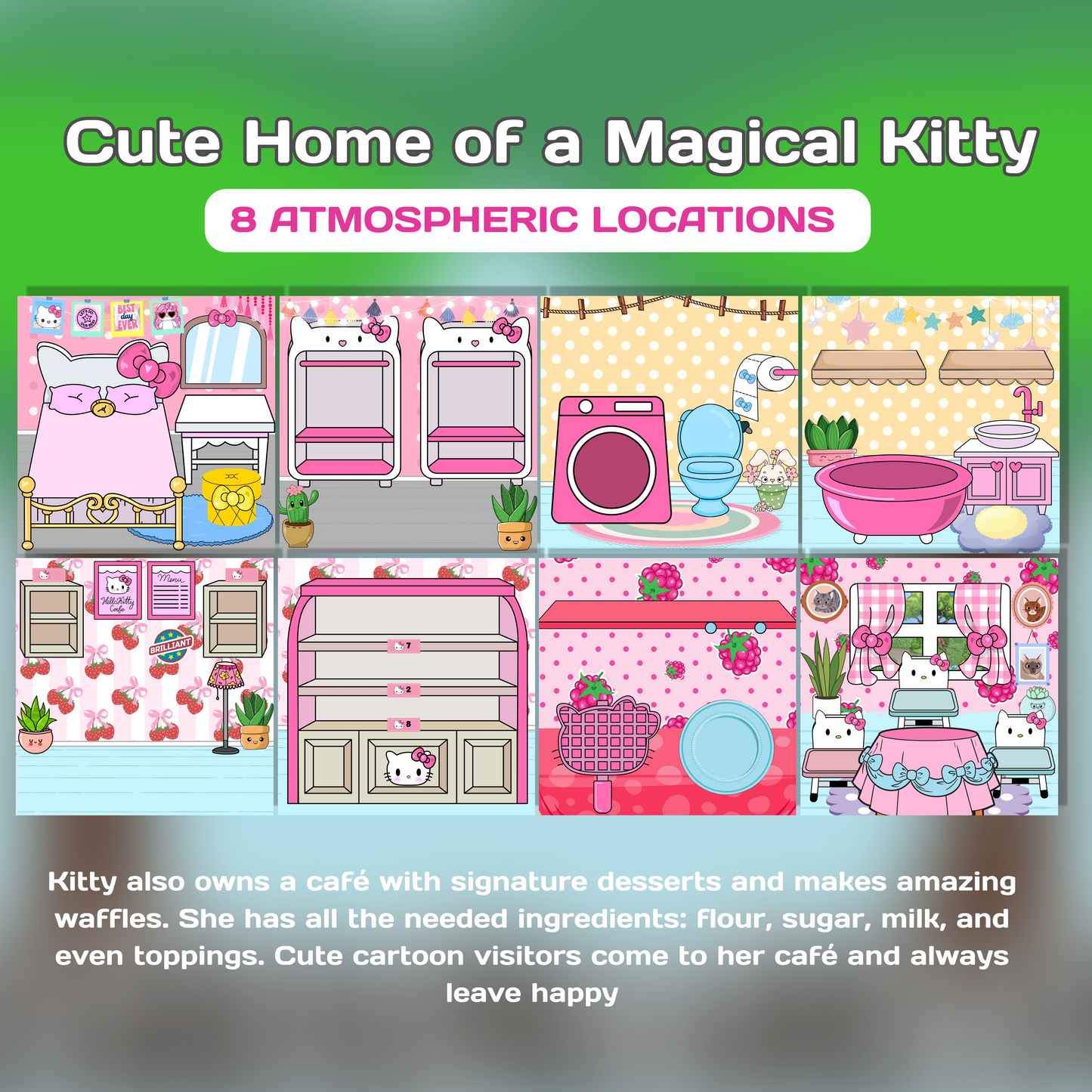 Interactive Doll House Busy Book Hello Kitty