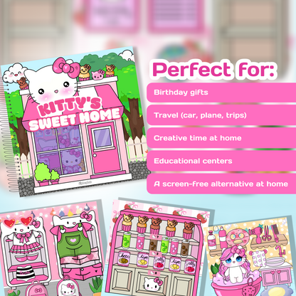 Interactive Doll House Busy Book Hello Kitty