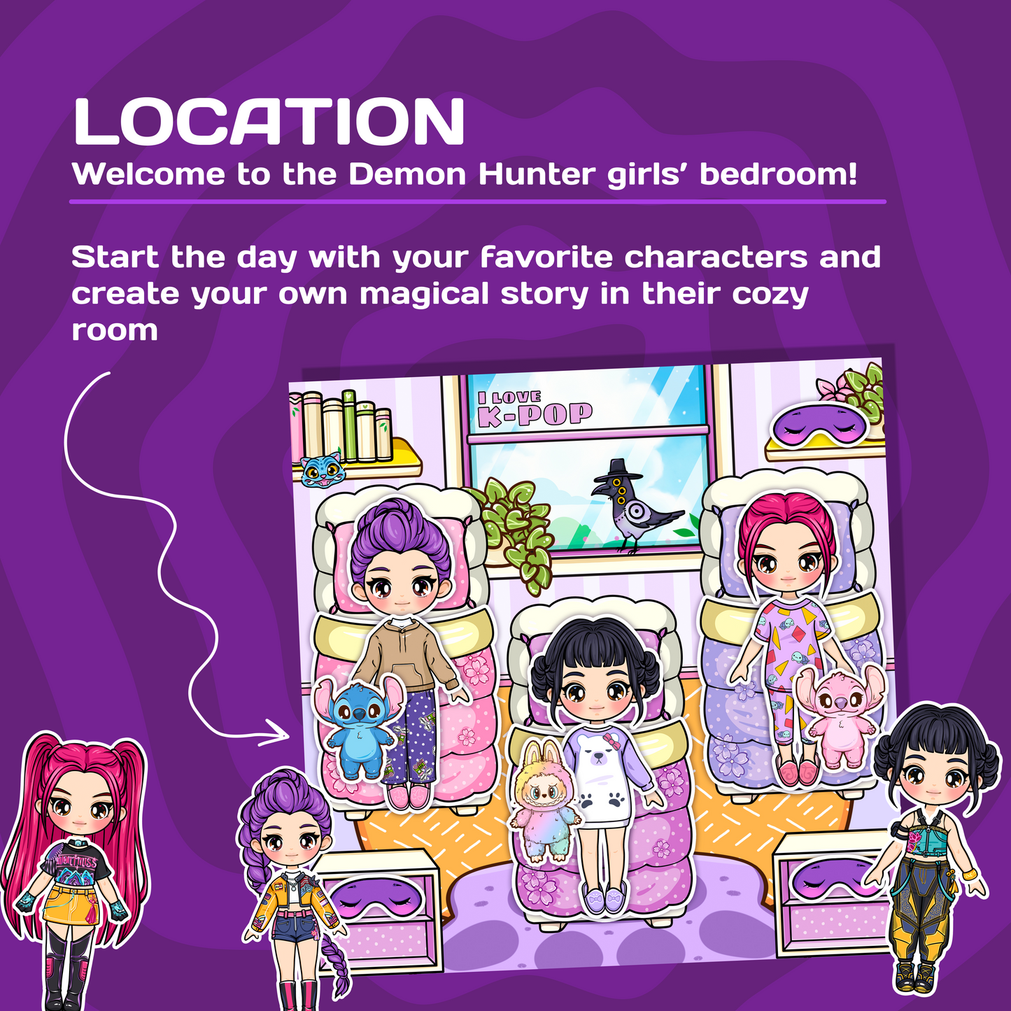 Doll House Play Book (3 Cute Girls)