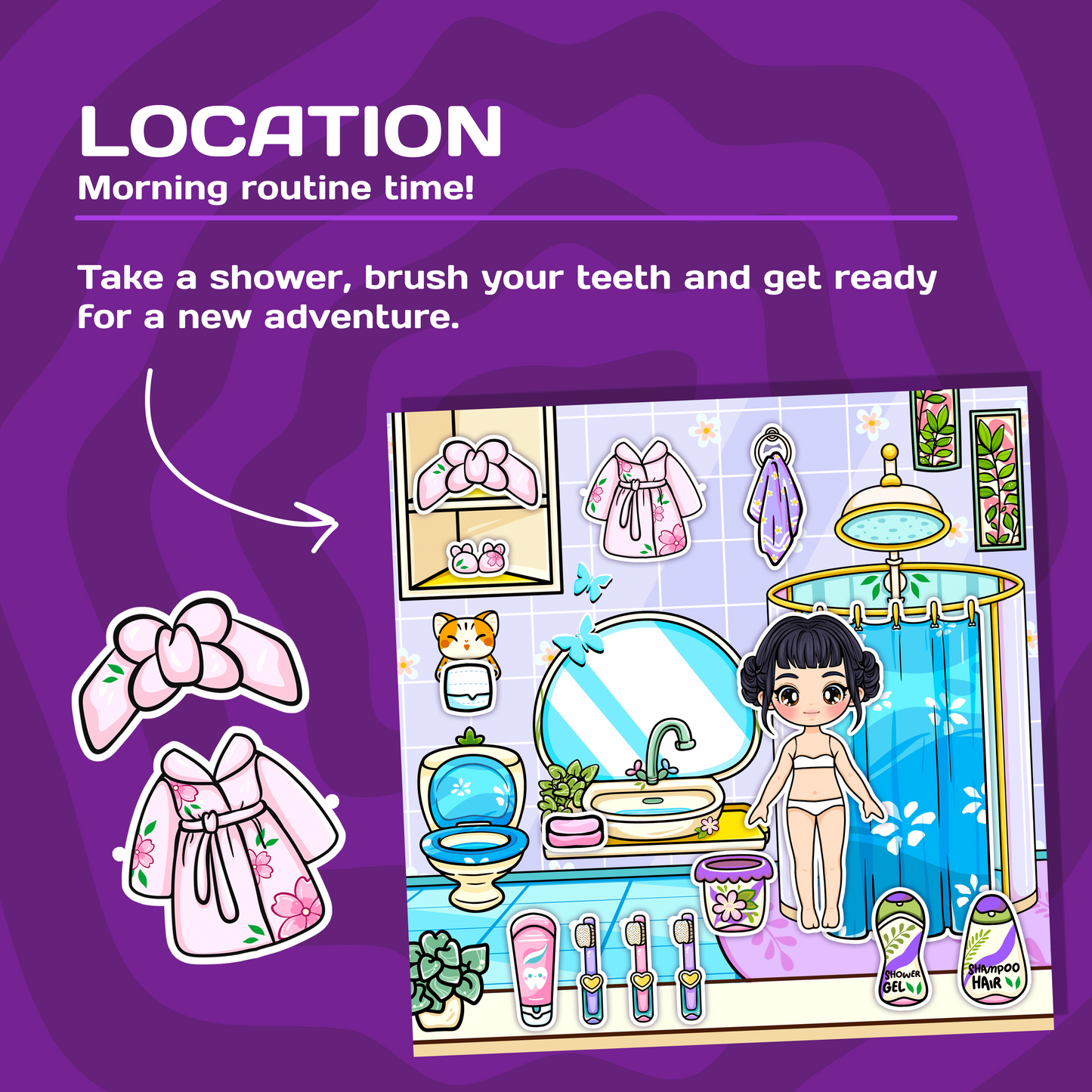 Girls Doll House Busy Book | Interactive Dress Up Play Book