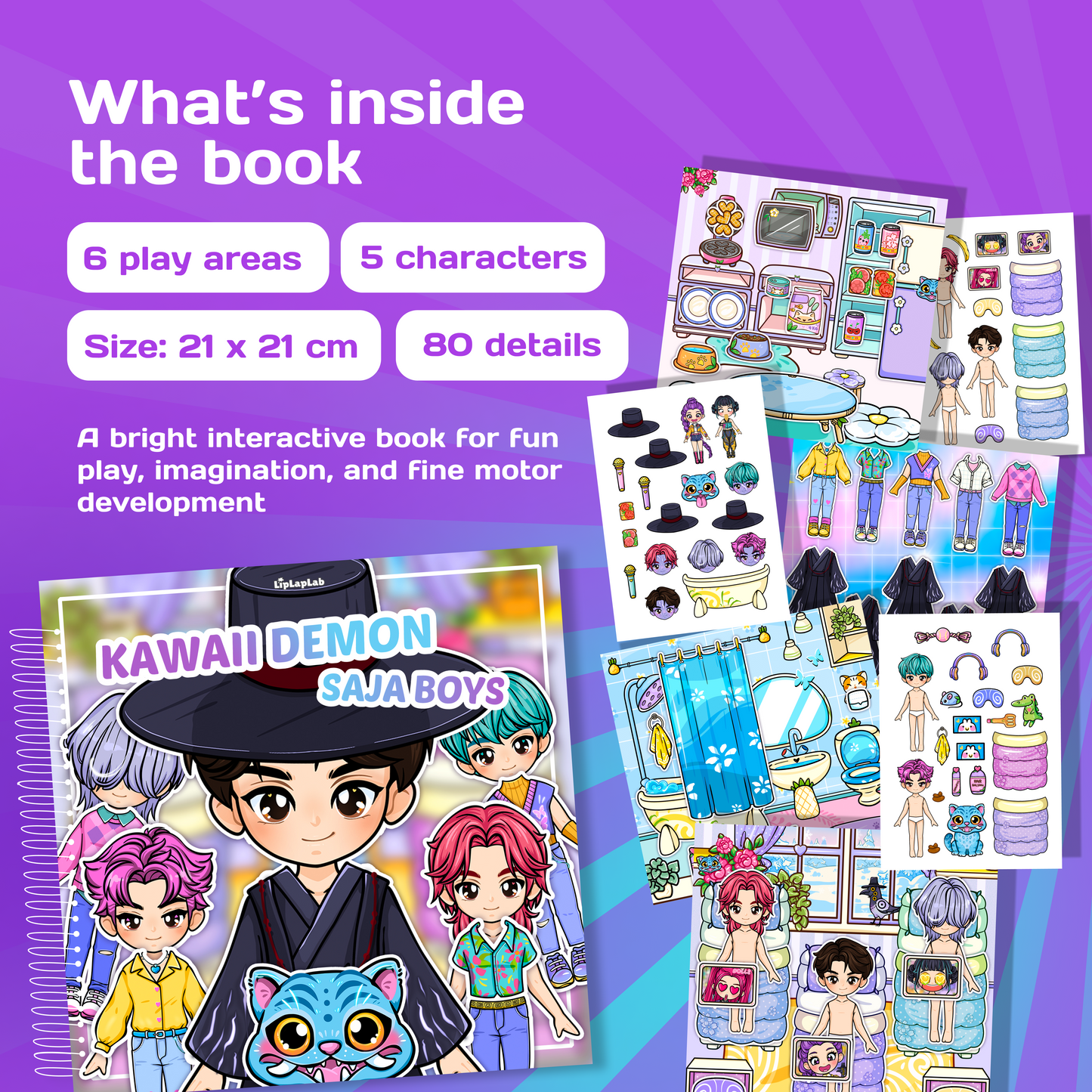 Doll House Play Book (5 Cute Boys)