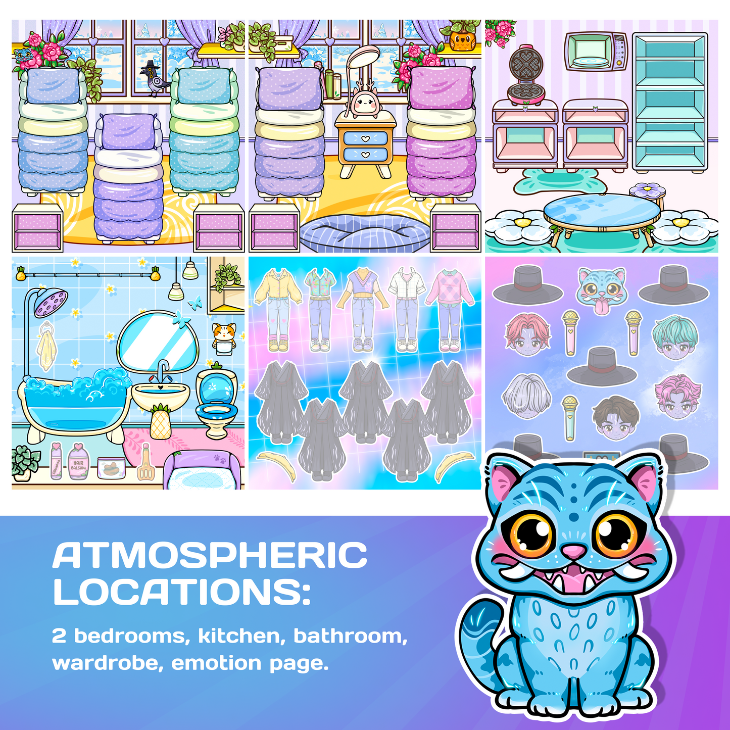 Doll House Play Book (5 Cute Boys)