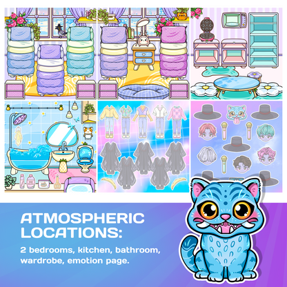 Doll House Play Book (5 Cute Boys)