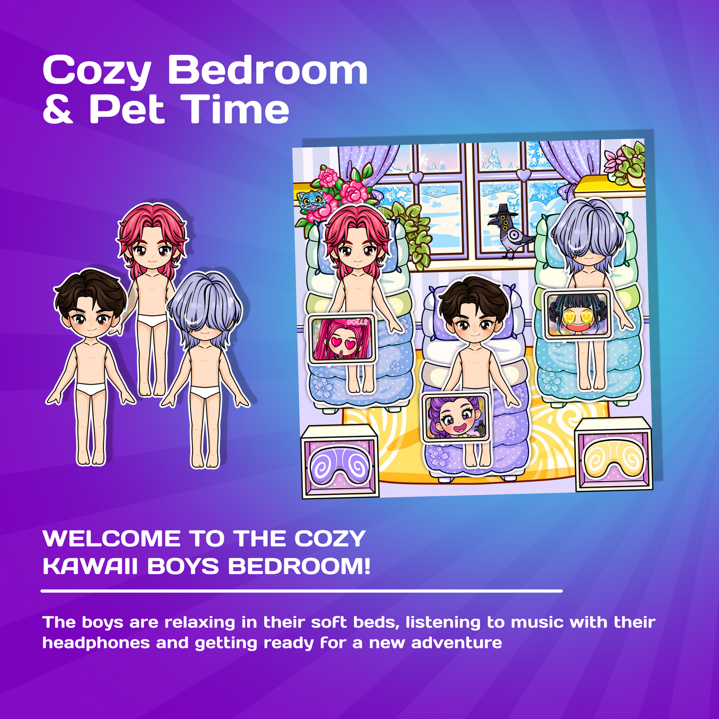 Boys Doll House Busy Book | Interactive Storytelling Play Book