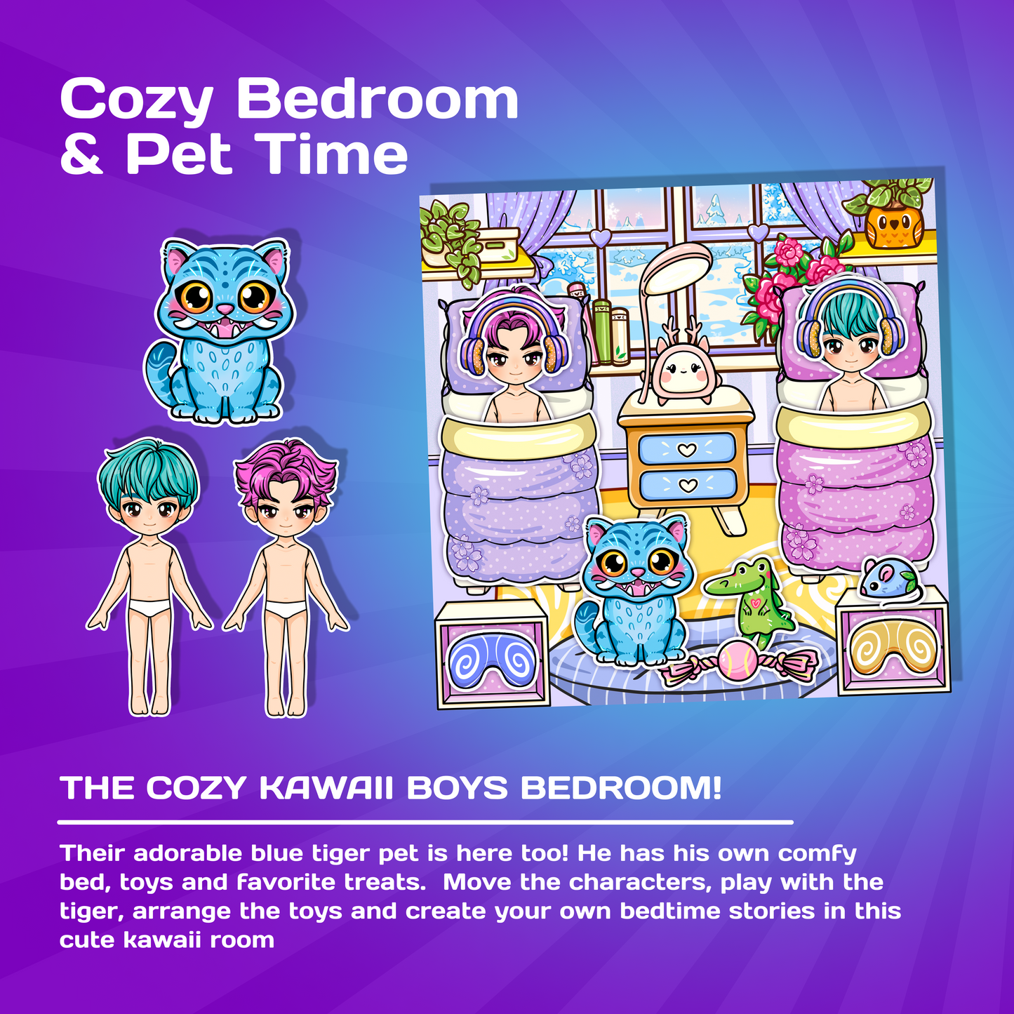 Boys Doll House Busy Book | Interactive Storytelling Play Book