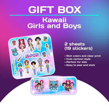 Kawaii Busy Book Gift Box – Girls & Boys | Interactive Velcro Play Set
