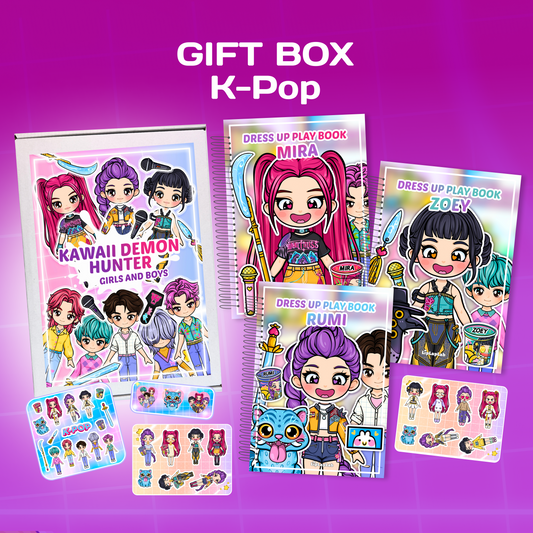 Mini Busy Book Gift Box for Girls & Boys | Kawaii Dress Up Play Set