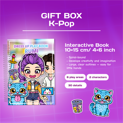 Mini Busy Book Gift Box for Girls & Boys | Kawaii Dress Up Play Set