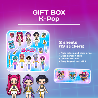 Mini Busy Book Gift Box for Girls & Boys | Kawaii Dress Up Play Set