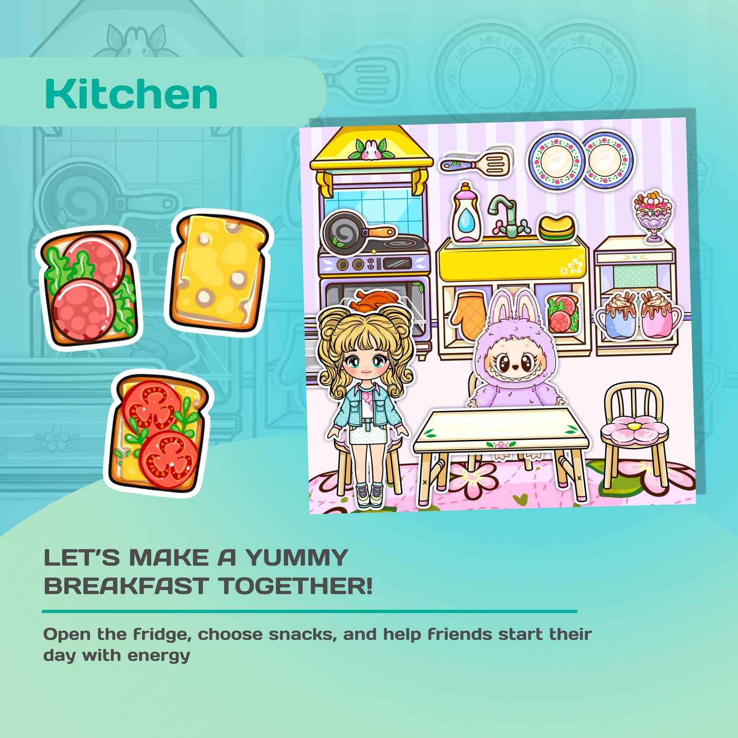 Interactive Doll House Busy Book with Cute Characters