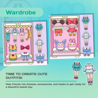 Interactive Doll House Busy Book with Cute Characters