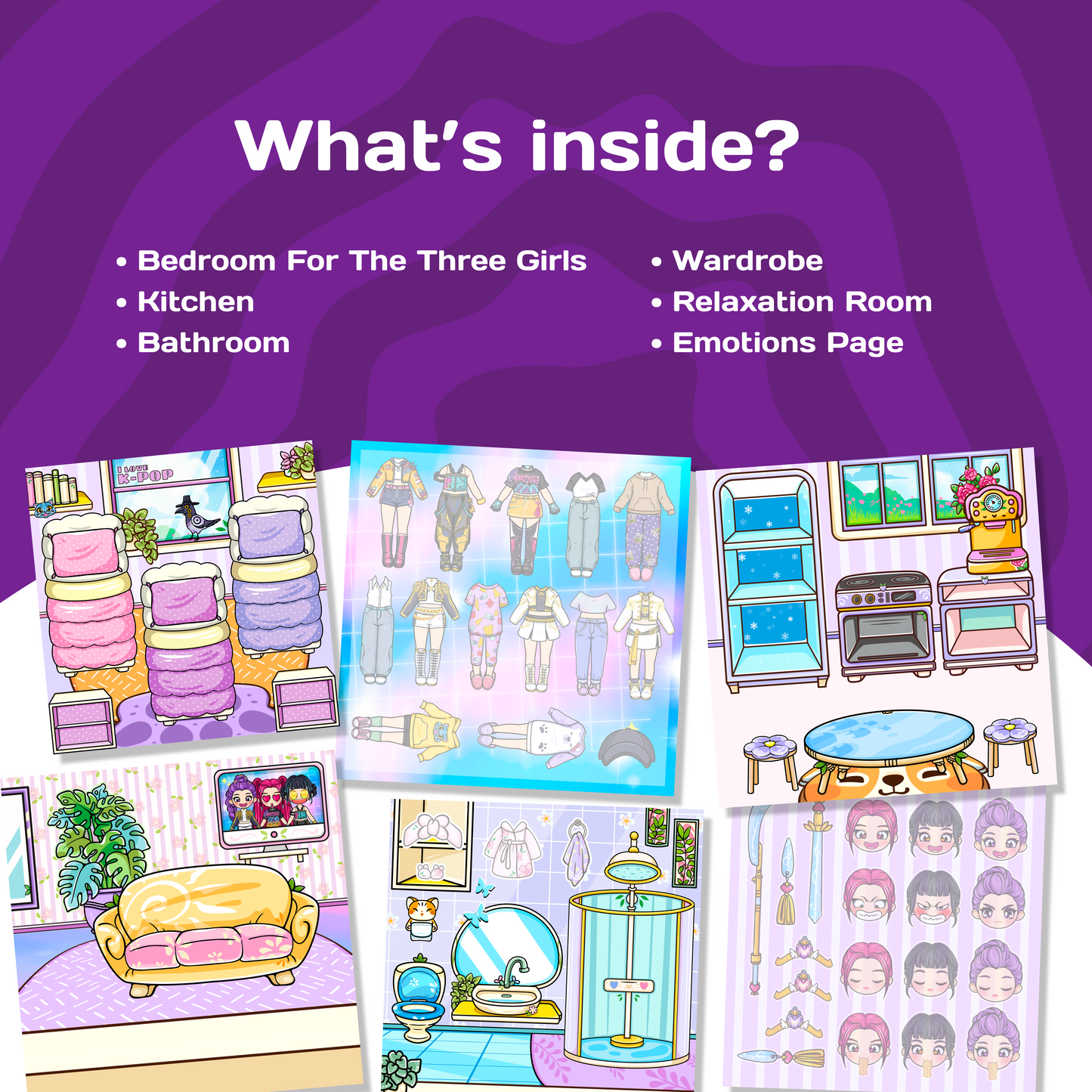 Girls Doll House Busy Book | Interactive Dress Up Play Book