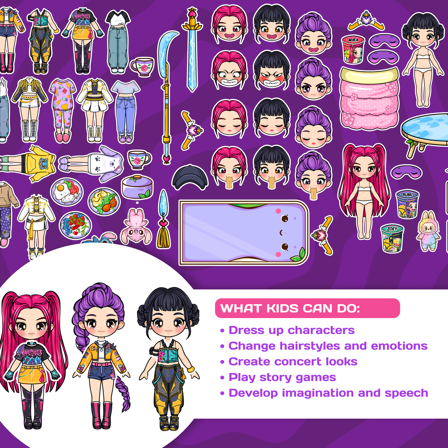 Girls Doll House Busy Book | Interactive Dress Up Play Book