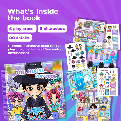 Boys Doll House Busy Book | Interactive Storytelling Play Book