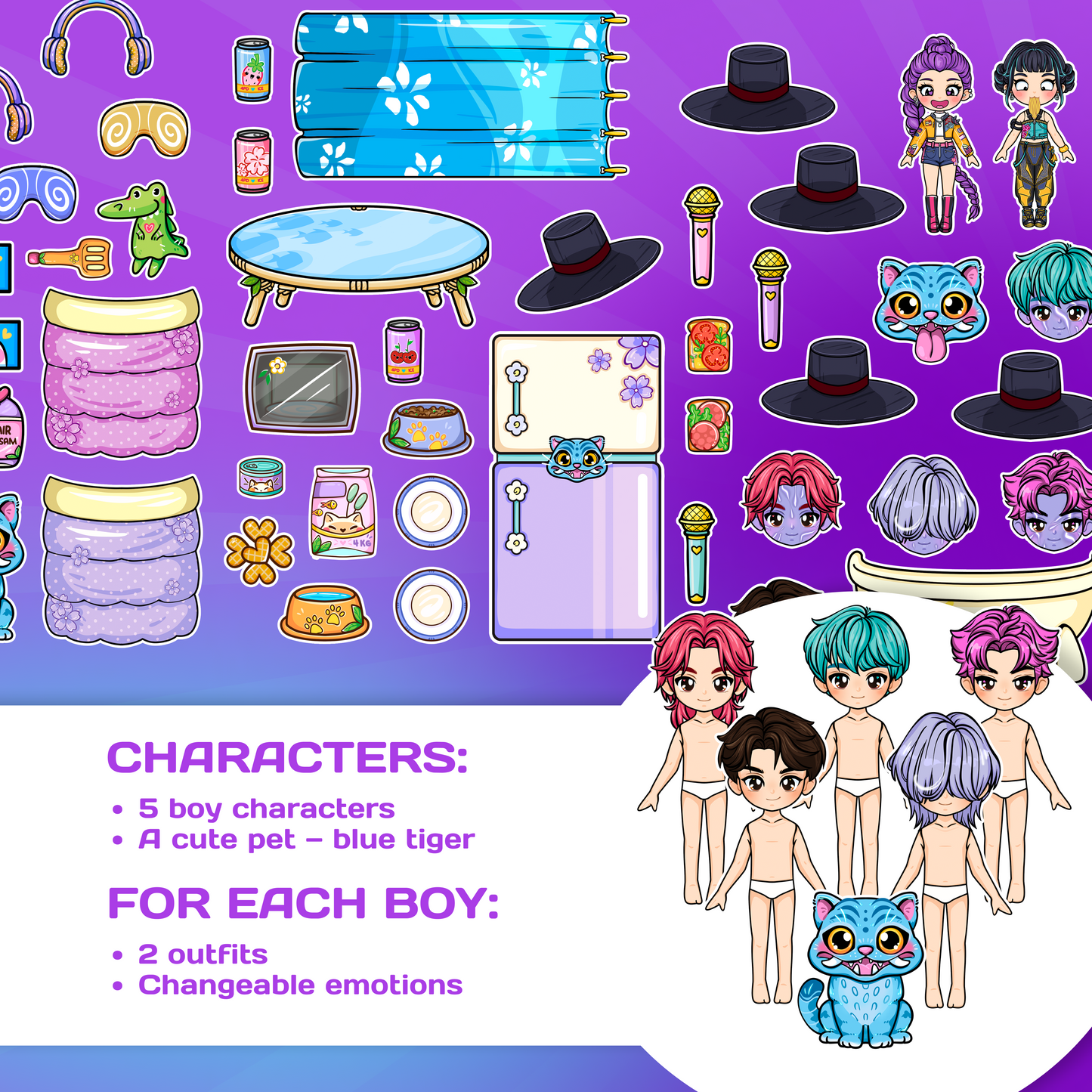 Boys Doll House Busy Book | Interactive Storytelling Play Book