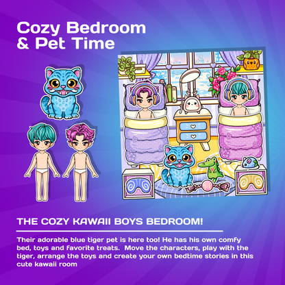 Kawaii Busy Book Gift Box – Girls & Boys | Interactive Velcro Play Set